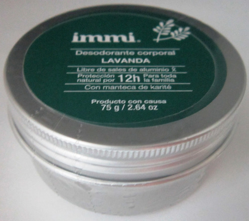 Desodorante Immi Niaouli Libre Aluminio Y Triclosan Vegano