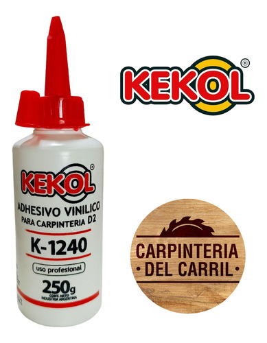 Adhesivo Vinilico Madera Cola Carpintero K1240 250g Kekol