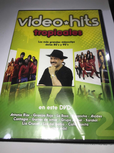 Video Hits Tropicales Del 80 Y 90 Dvd Nuevo Cerrado