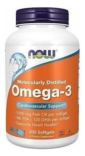 Now Supplements Omega-3 180 Epa / 120 Dha, Molecularly Disti