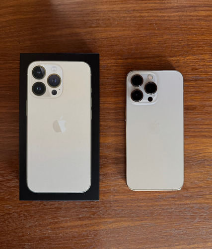 Iphone 13 Pro 256gb Saúde De 90% Com Caixa Dourado-claro