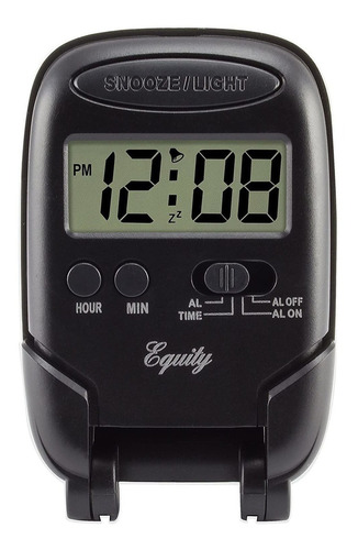 Equity By La Crosse 31302 Lcd Plegable Reloj Despertador De 