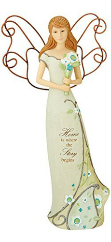 Perfectly Paisley Home Angel Figurine By Pavilion, 12 Pulgad