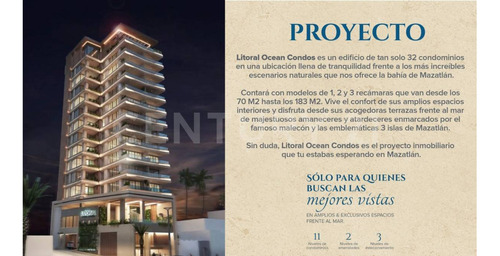 Departamento En Venta En Mazatlan Sinaloa, Litoral Ocean Condos