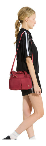 Crossbody Para Mujer Hpc Polo Modelo: 1131-g-vino Color Rojo