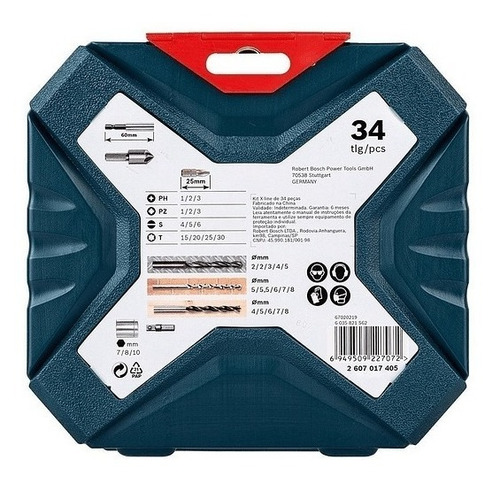 Set Brocas Y Puntas 34 Pcs X34 X-line Bosch