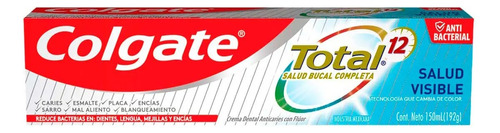 Pasta Dental Colgate Total 12 Salud Visible 150 Ml