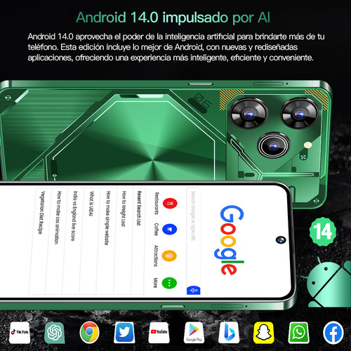 Teléfono Inteligente Android Povo 6 Pro ,dual Sim, 3gb+32gb,