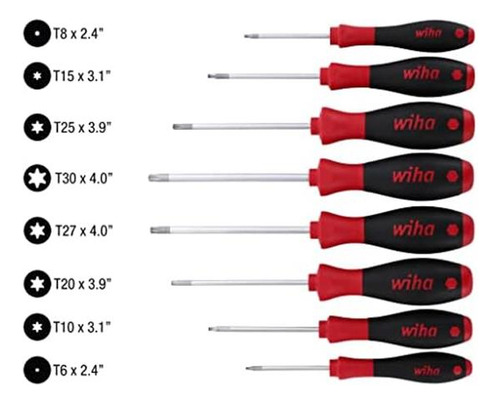 Juego De Destornilladores Wiha, Torx, 8 Piezas