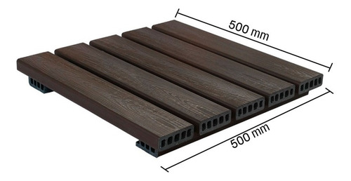 Imagem 1 de 2 de Deck Modular Madeira Plastica 50x50cm