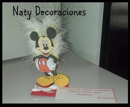 Souvenirs Mickey Con Tarjetita