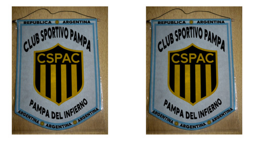 Banderin Chico 13cm Club Sportivo Pampa Del Infierno