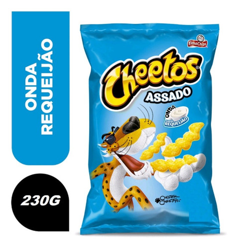 Kit C/5 Salgadinho De Requeijão Cheetos Elma Chips 230g