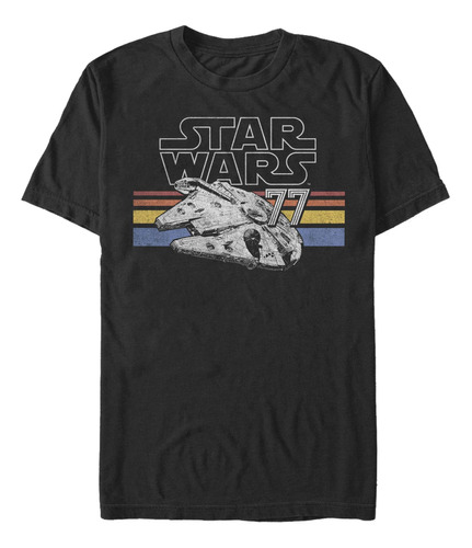 Star Wars - Polera Para Hombre Con Rayas De Halcón Giddy U