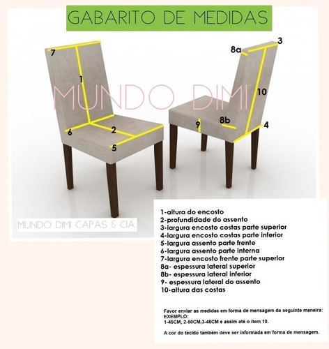Imagem 2 de 8 de Anti Gatos - Capas Cadeiras - Suede Liso - Kit 06 Unidades