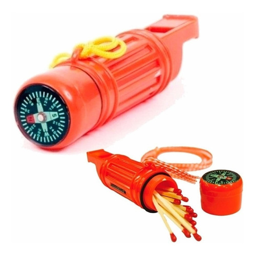 Imagen 4 de 8 de Kit Explorador Binocular Lupa Brujula Silbato Linterna Niño
