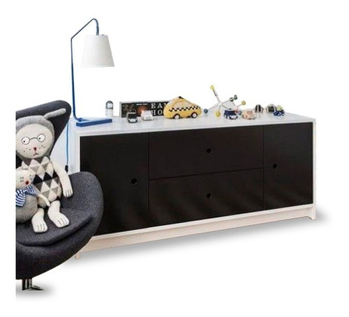 Mueble Infantil Moderno Cajonera Organizado Recamara Mod Pau