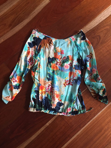 Blusa De Flores Manga 3/4 Studio F