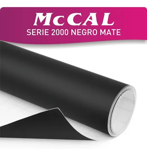 Mccal Vinilo Autoadhesivo Negro Mate 100x061mts Mercadolibre 
