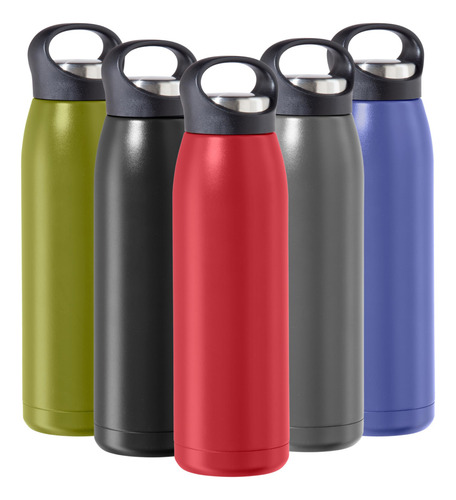 Botella De Agua Aislada De Acero Inoxidable 680 Ml Rojo