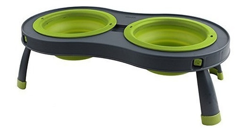 Dexas Comedero Doble Elevado Popware Para Mascotas