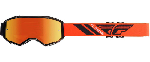 2020 Zone Goggles (lentes De Espejo Naranja/negro/naran...