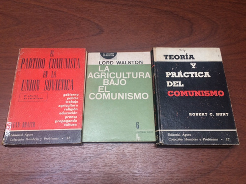 Comunismo X3 Libros - Agricultura/partido/teoría Y Práctica