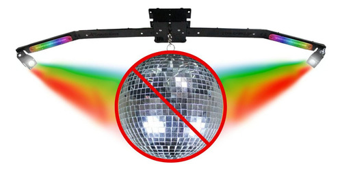 Base Para Kit Discoteca Rgb Deltrônica 2 Canhões Strobo Led