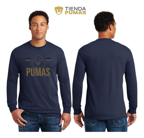 Playera Deportiva M Larga Hombre Pumas Unam Insignia