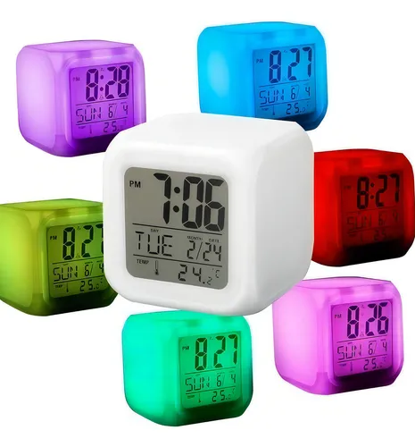 Reloj digital colores sale
