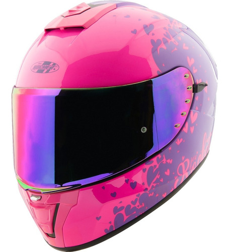 Casco Integral Joe Rocket Rkt 15 Heartbreaker Pnk /pur Mujer