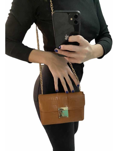 Bandolera Mujer Porta Celular Mini Bag Morral Tapa Cierre