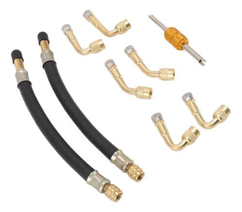 Extensiones De Válvula De Neumático Y Adaptador De Extensión