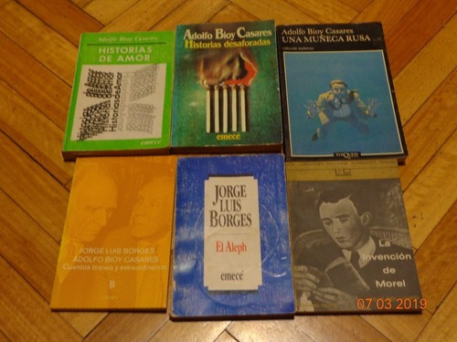 Lote De 6 Libros De Jorge Luis Borges - Adolfo Bioy Cas&-.