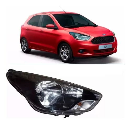 Optica Ford Ka Se 2016 2017 2018 2019  Fondo Negro 