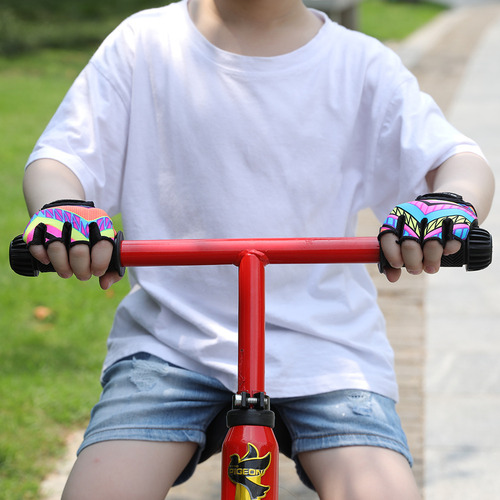 Guantes De Ejercicio Con Medio Dedo Para Niños Balance Bike