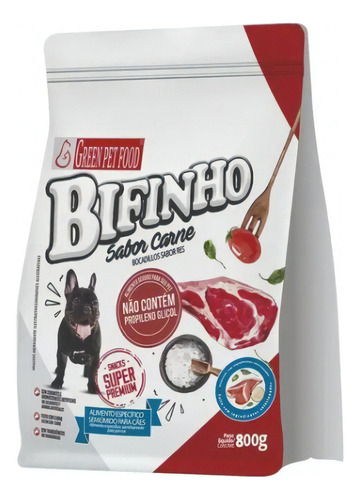 Bifinho Petisco Para Caes Adultos Green Pet Sabor Carne 800g