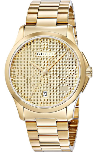 Gucci Swiss Quartz And Alloy Dress Gold-toned Men's Watch (m