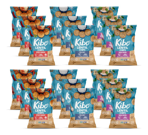 Kibo - Paquete Variado De Chips De Lentejas, Chips Veganos S