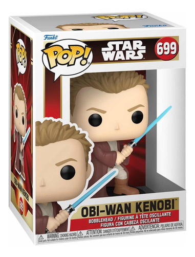 Starwars: Eobi-wan Con Sable De Luz (joven) Funko Pop! #699