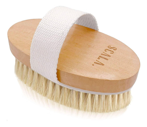 Cepillo Corporal Cerdas Naturales - Exfoliante Suave Para Pi