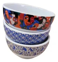 Comprar Kit Bowls Cumbuca Tigela 3 Peças Estampado Mesa Posta