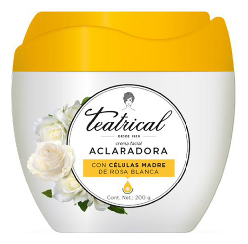 Crema Teatrical Facial Aclaradora 200gr