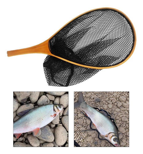 Fly Fishing Net Manual Wooden Frame Drying Net