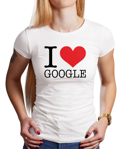 Polo Dama I Love Google (d0803 Boleto.store)