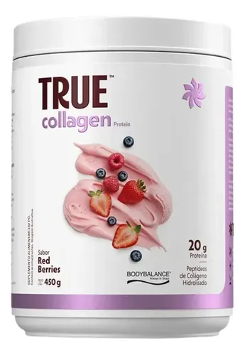 Collagen Protein Bodybalance Red Berries 450g True Source Frutas Vermelhas