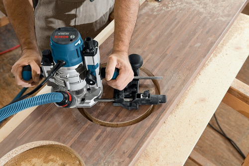 Imagen 4 de 6 de Fresadora Rebajador Router 1600w 41mm Bosch Gof 1600 Ce