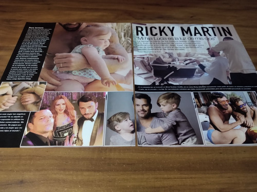 (a281) Ricky Martin * Clippings Revista 2 Pgs * 2019