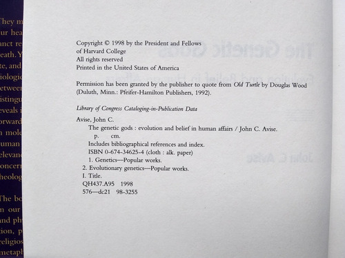 Imagen 2 de 6 de Libro: The Genetic Gods 91n128