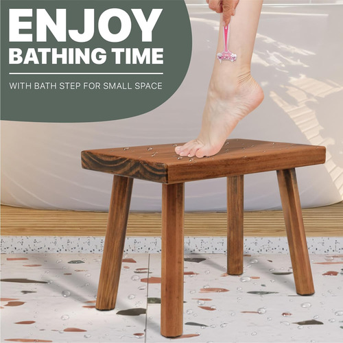 Asiento De Ducha Para Ducha Interior, Reposapiés De Ducha De